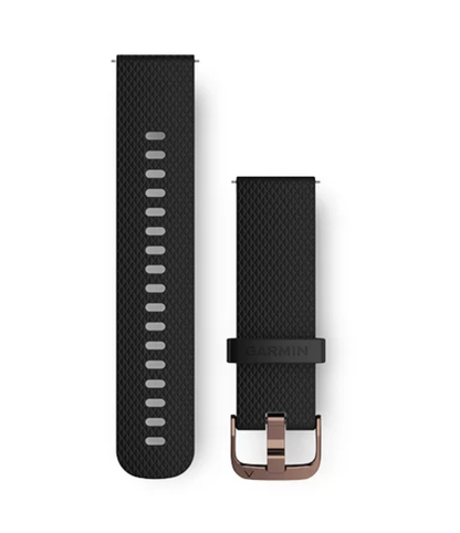 Garmin Quick Release Band (20 mm) Black with Rose Gold Hardware