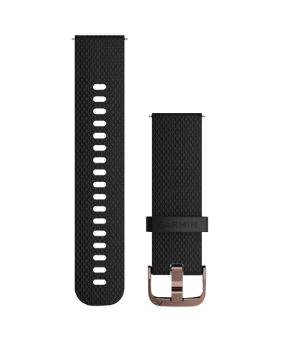 Garmin Quick Release Band (20 mm) Black with Rose Gold Hardware