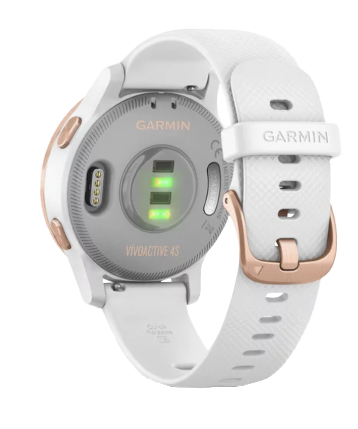 Garmin Vivoactive 4S - Oro rosa con correa blanca (010-02172-21)