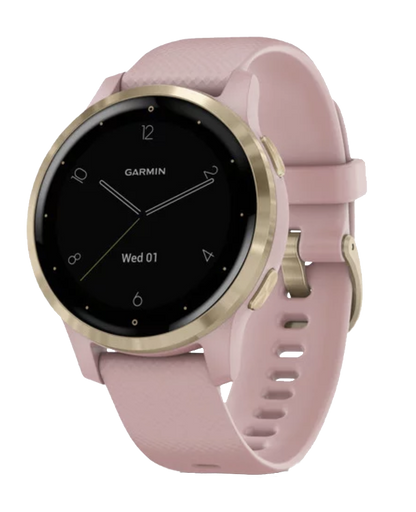 Garmin Vivoactive 4S - Light Gold with Dust Rose Band