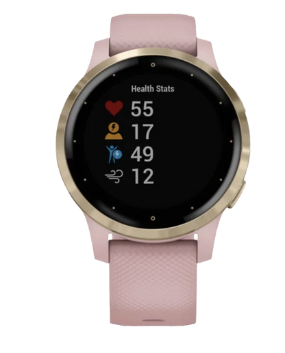 Garmin Vivoactive 4S - Light Gold with Dust Rose Band