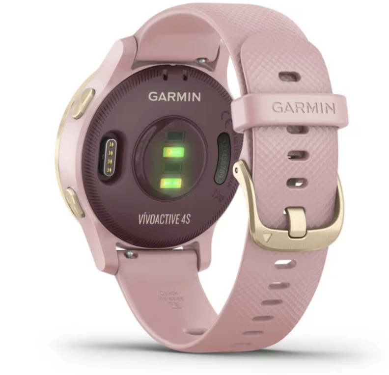 Garmin Vivoactive 4S - Light Gold with Dust Rose Band