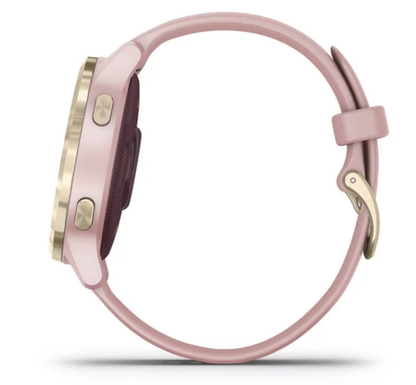 Garmin Vivoactive 4S - Light Gold with Dust Rose Band