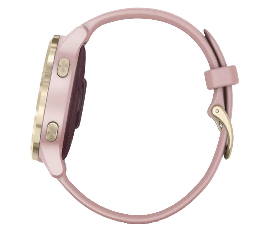 Garmin Vivoactive 4S - Light Gold with Dust Rose Band