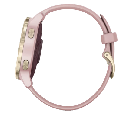 Garmin Vivoactive 4S - Light Gold with Dust Rose Band