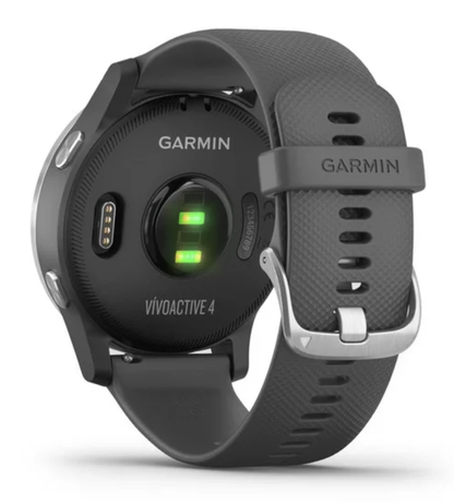 Garmin Vivoactive 4 - Silver with Shadow Gray Band