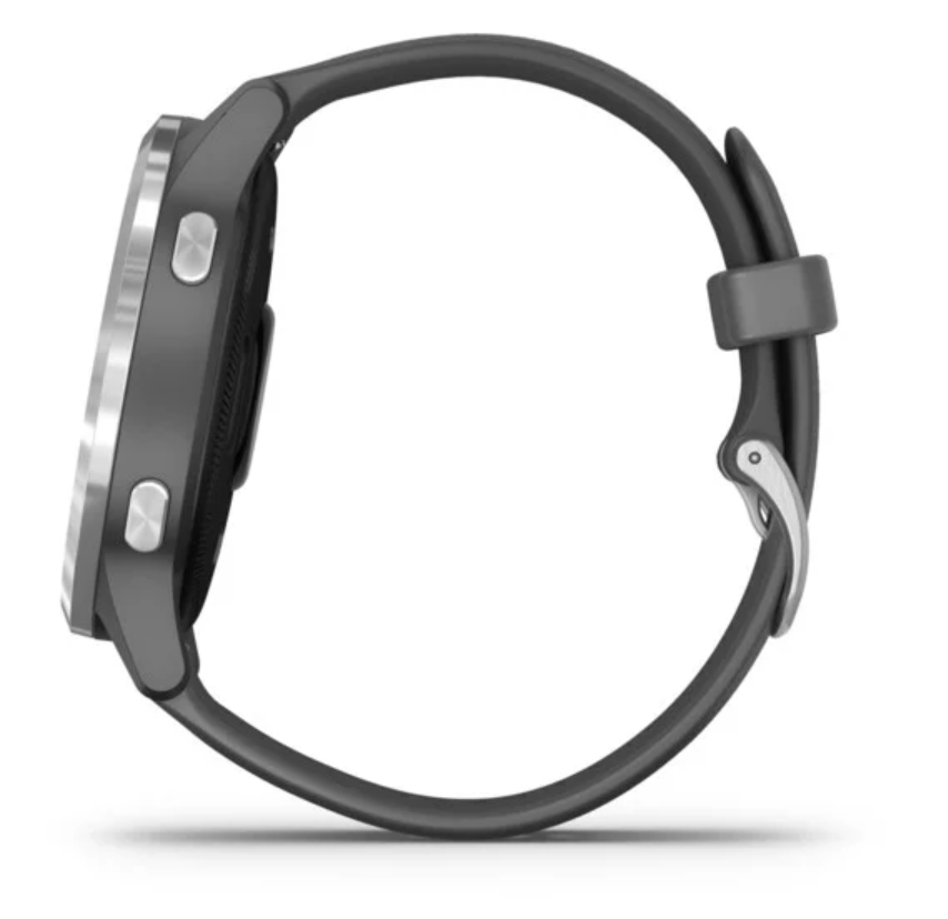 Garmin Vivoactive 4 - Silver with Shadow Gray Band