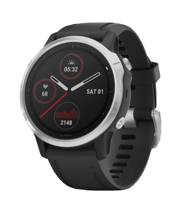 Garmin Fenix ​​6S Argent avec bracelet noir (010-02159-01)