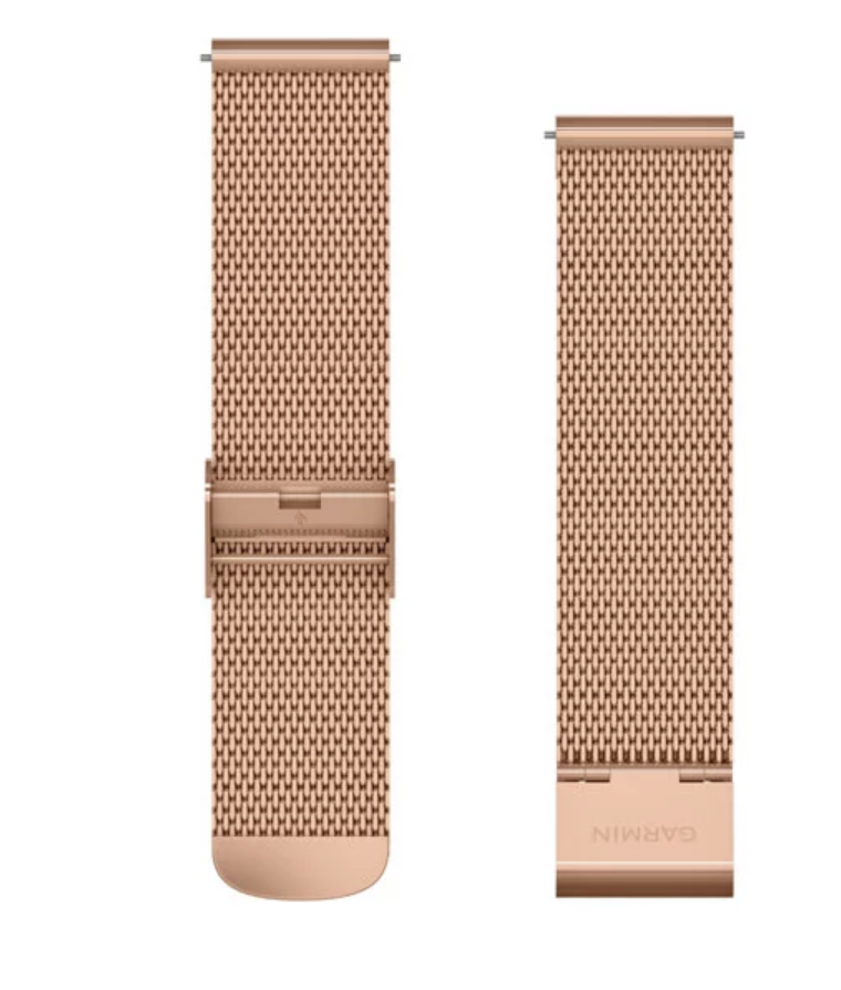 Garmin Quick Release Bands (20 mm) 18K Rose Gold PVD Milanese