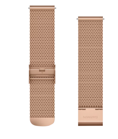 Garmin Quick Release Bands (20 mm) 18K Rose Gold PVD Milanese