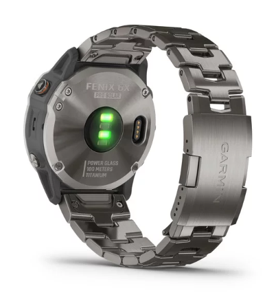 Garmin Fenix 6X Pro Solar Titanium with Vented Titanium Bracelet