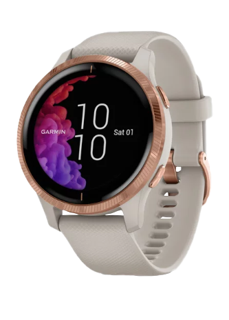 Garmin Venu Light Sand with Rose Gold Hardware