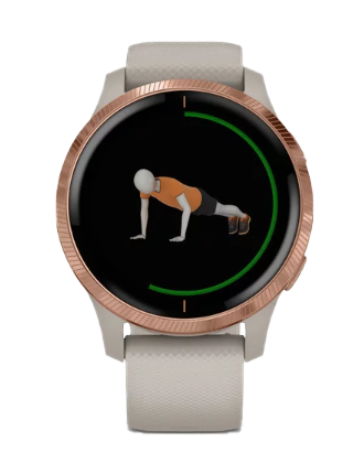 Garmin Venu Light Sand with Rose Gold Hardware