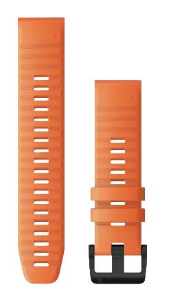 Bracelet de montre Garmin Quickfit 22 en silicone orange braise (010-12863-01)