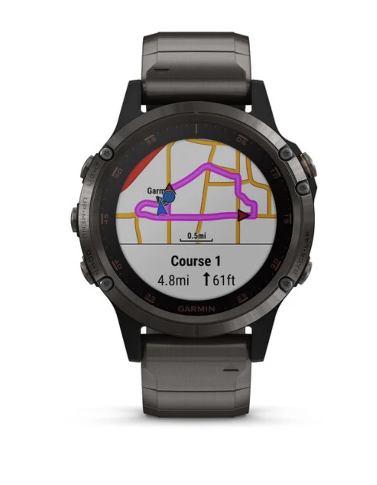 Garmin Fenix 5 Plus Sapphire Carbon Gray DLC Titanium