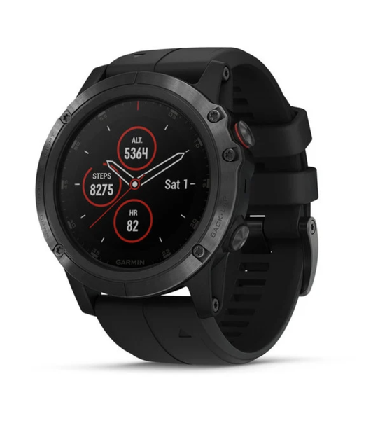 Garmin Fenix 5X Plus Sapphire with Black Band - Factory Refurbished