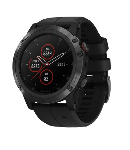 Reloj inteligente con GPS Garmin Fenix ​​5X Plus Zafiro con correa negra (reacondicionado certificado por Garmin)