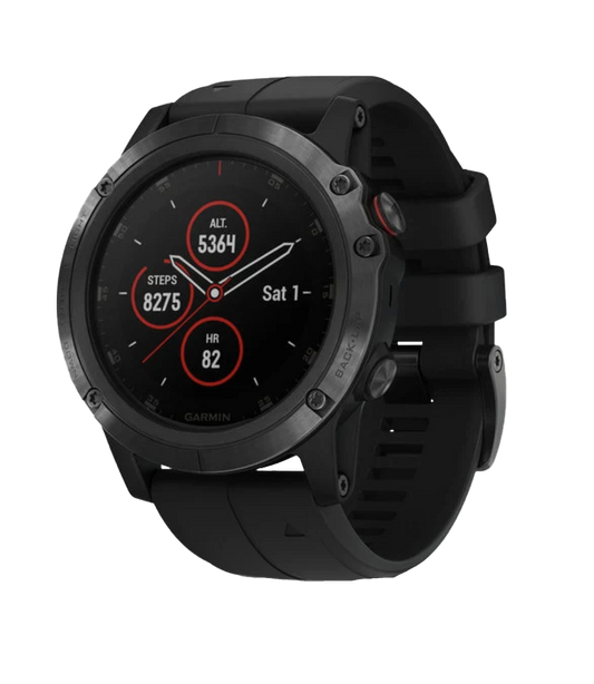 Garmin Fenix 5X Plus Sapphire with Black Band - Factory Refurbished