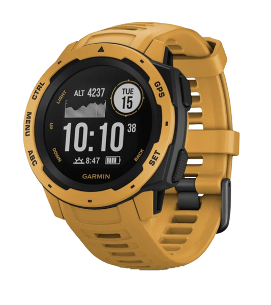 Reloj inteligente resistente con GPS Garmin Instinct, Sunburst (reacondicionado certificado por Garmin)