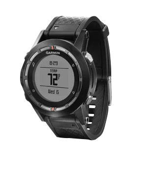 Garmin Fenix, Black Bezel with Black Band, GPS Smartwatch (Garmin Certified Refurbished)