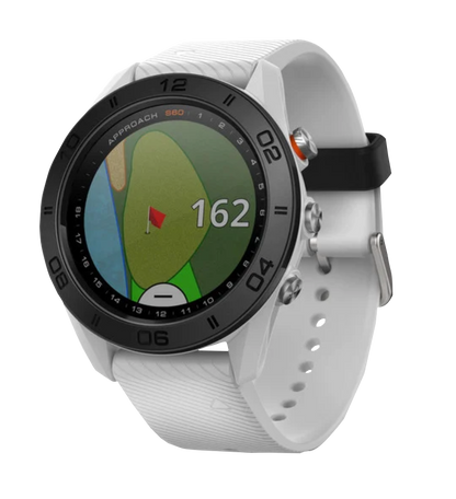 Garmin Approach S60, Blanc, Montre connectée GPS de golf et télémètre (reconditionné certifié Garmin)