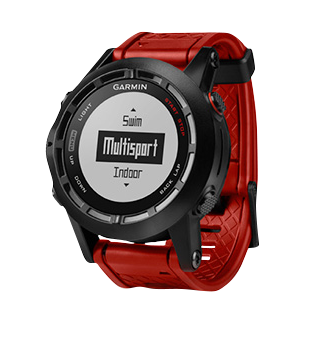 Reloj inteligente Garmin Fenix ​​2 SE con bisel negro y correa roja y GPS (reacondicionado certificado por Garmin)