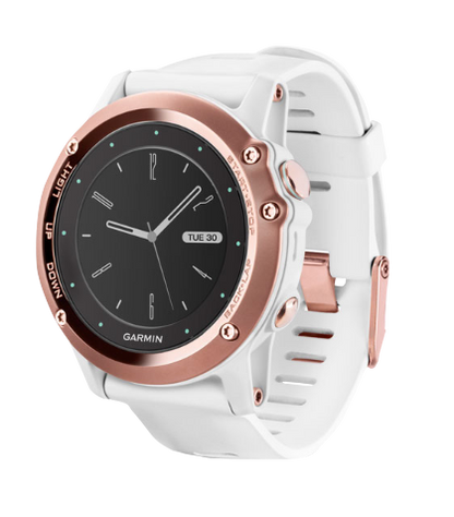 Garmin Fenix ​​3, montre connectée GPS blanche et or rose (reconditionnée et certifiée Garmin)