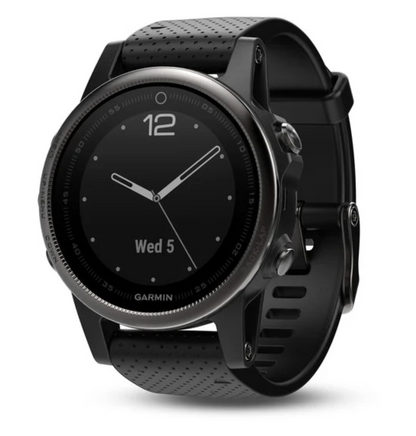 Garmin Fenix 5S Sapphire with Black Band - Factory Refurbished