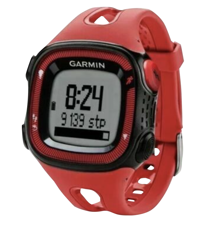 Garmin Forerunner 15 (grande taille), rouge et noir, montre connectée GPS de fitness pour coureurs (reconditionnée certifiée Garmin)