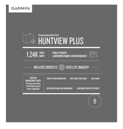 Garmin Huntview Plus Maps Alabama microSD Card