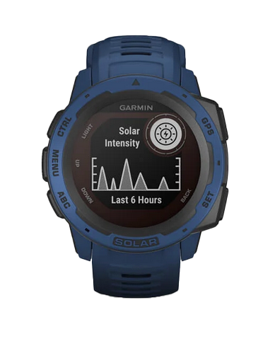 Garmin Instinct Solar, Tidal Blue, Rugged GPS Smartwatch (Garmin Certified Refurbished)