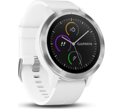 Garmin Vivoactive 3, White w/ Stainless Hardware - Factory Refurbished