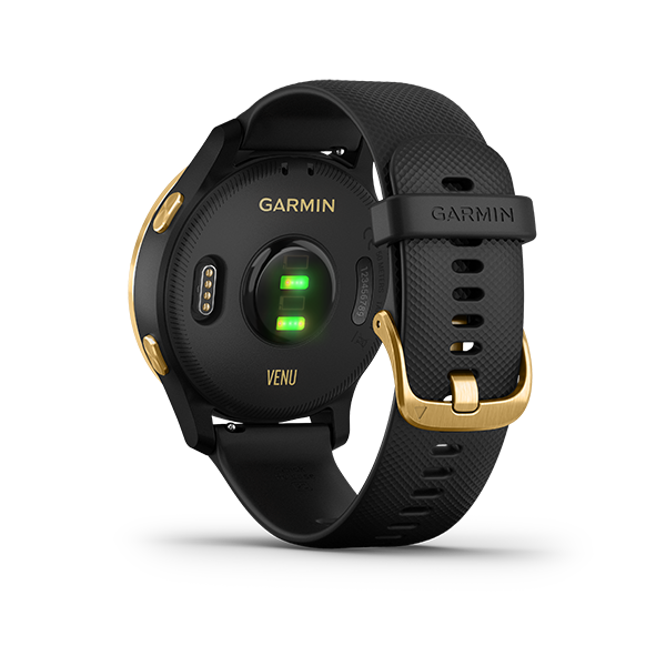 Garmin Venu, Black/Gold (Garmin Certified Refurbished)