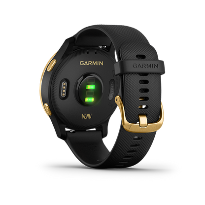 Garmin Venu, Black/Gold (Garmin Certified Refurbished)