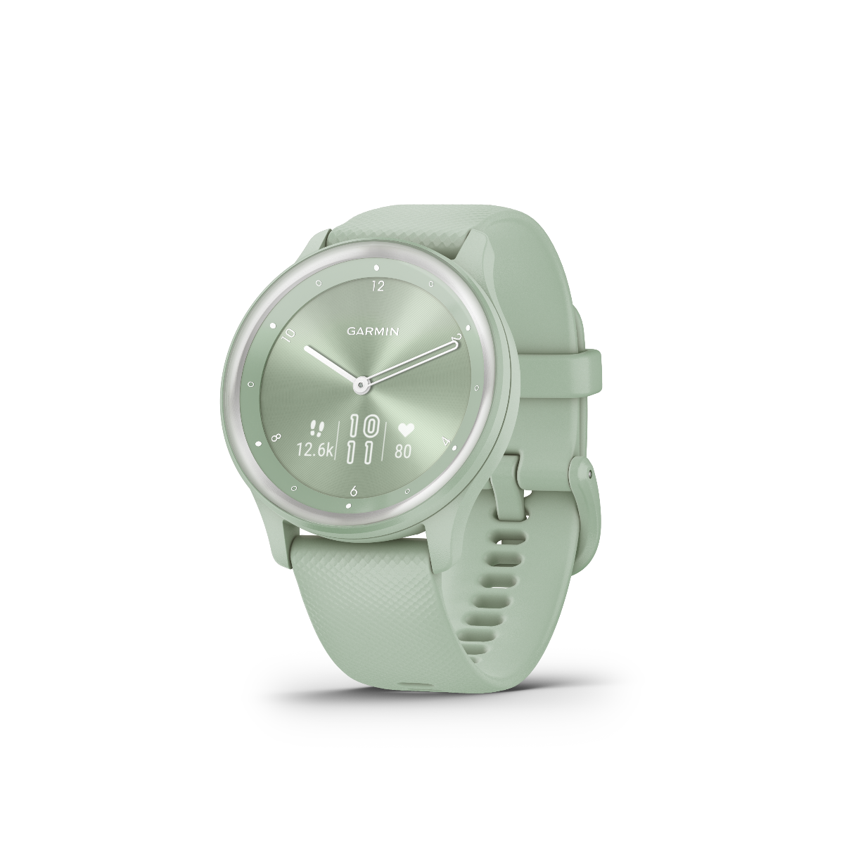 Garmin Vivomove Sport Cool Mint with Silver Accents