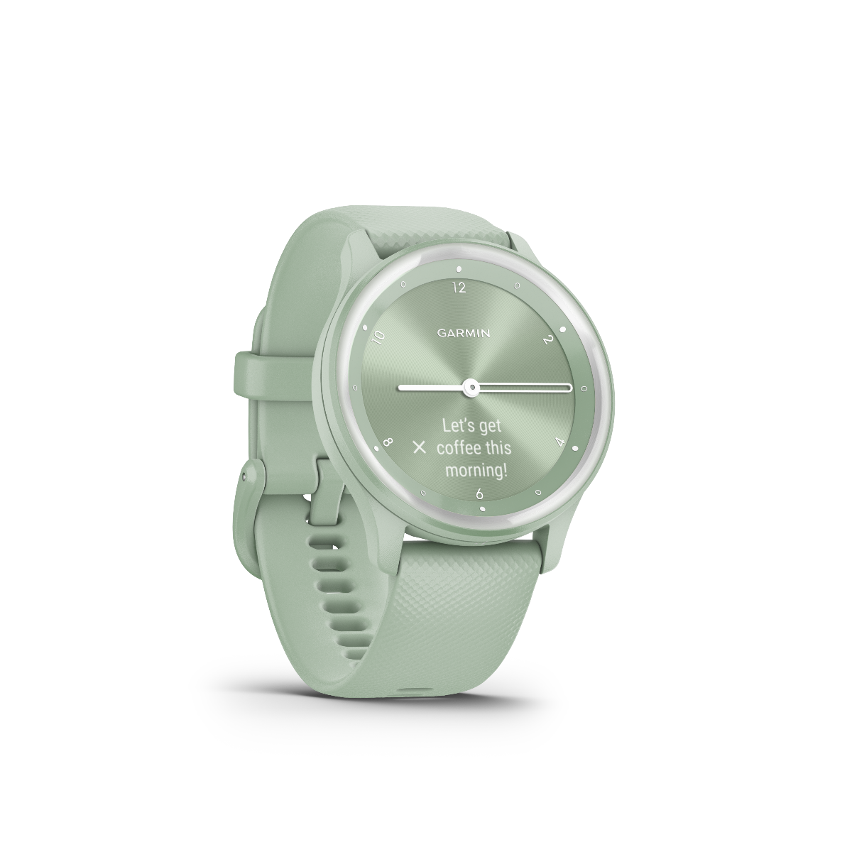 Garmin Vivomove Sport Cool Mint with Silver Accents