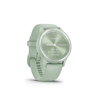 Garmin Vivomove Sport Cool Mint with Silver Accents