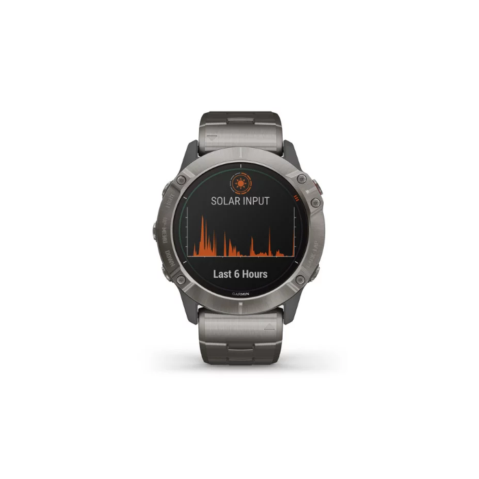 Garmin Fenix 6X Pro Solar Titanium with Vented Titanium