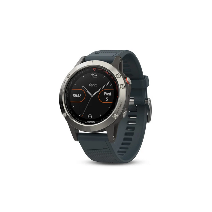  Garmin fēnix 5, Premium and Rugged Multisport GPS Smartwatch,  Granite Blue : Sports & Outdoors
